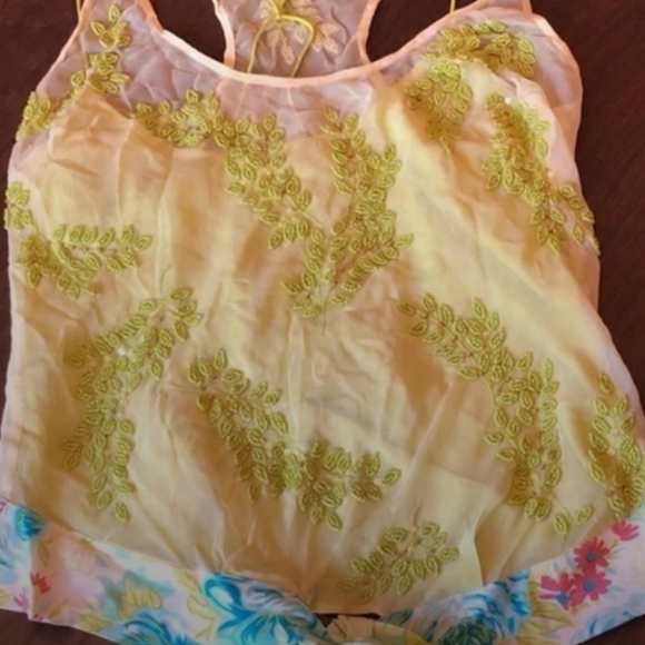 TRACY REESE silk beaded top - Picture 5 of 10